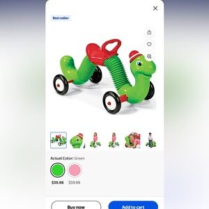 the Radio Flyer The Inchworm Ride On Toy